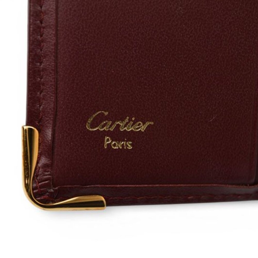 Cartier Folding Wallet Bifold Wallet Vintage Must de - Picture 10 of 14